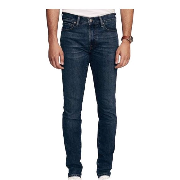 Abercrombie mens Blue Dark Wash Felix Super Slim Stretch Denim Jeans US 31 X 30 - Picture 1 of 12